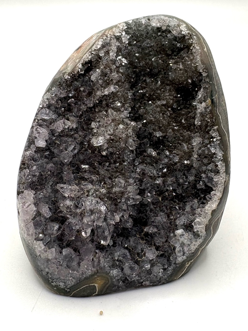Black Galaxy Amethyst Crystal Geode